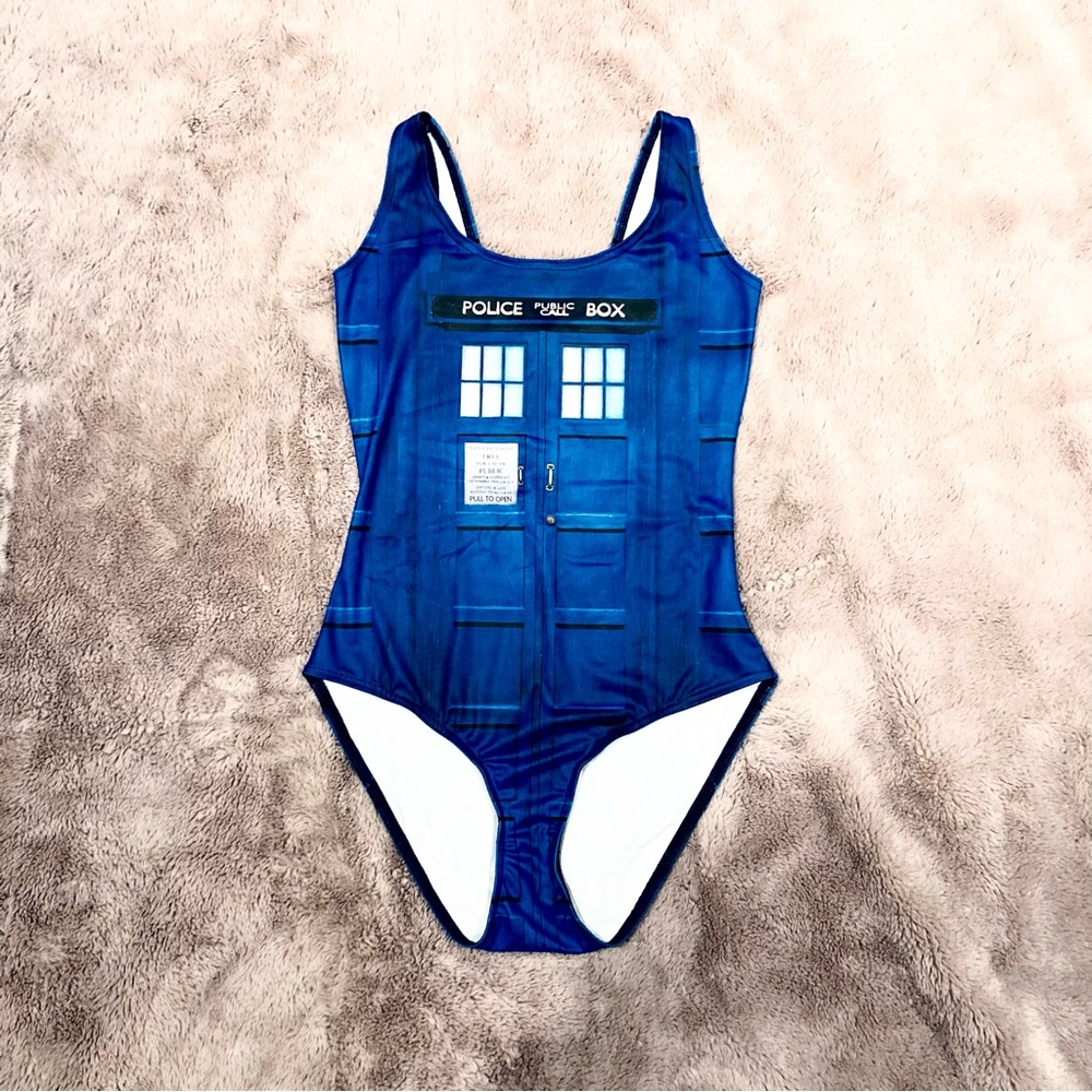 Black Milk Doctor Who TARDIS bodysuit - M